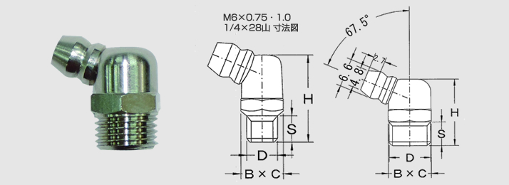 B型 G(PF)ネジ 及びメートルネジ